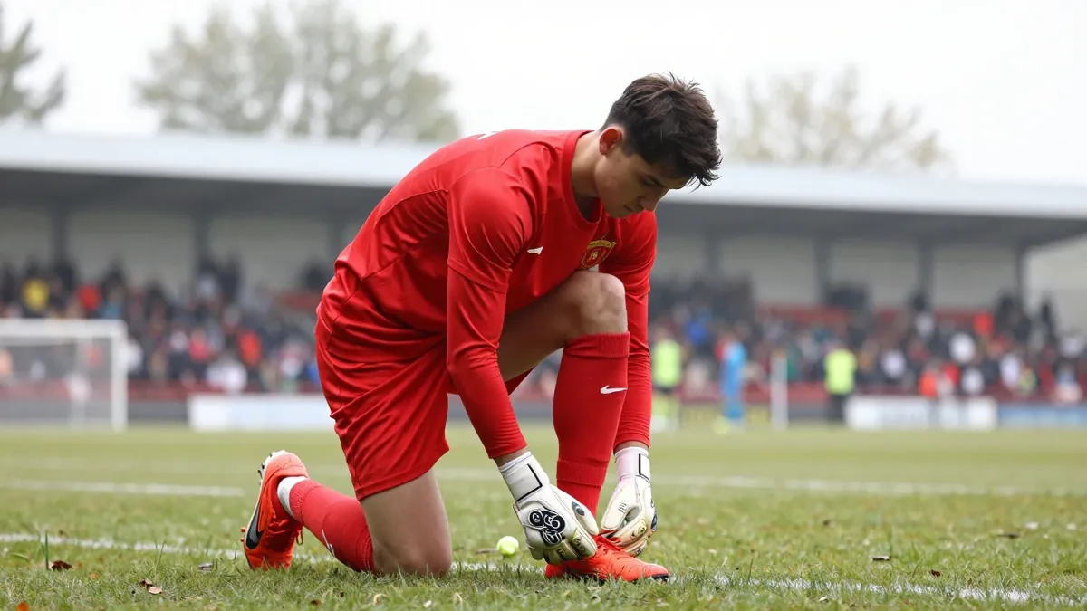 Telstar-doelman Ronald Koeman jr. Was zichtbaar geraakt door een applausminuut in de 13e minuut van de uitwedstrijd bij...